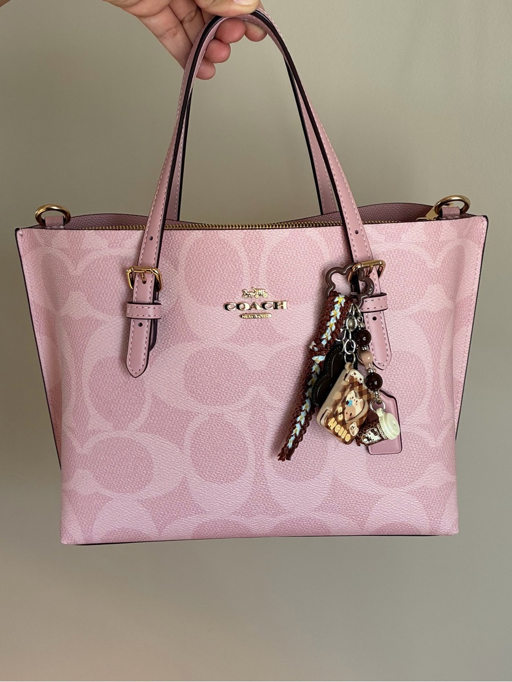 2/$25๐ Brown Hello Kitty Book & Coffee Charm Keychain Phone/ Bag Charm
